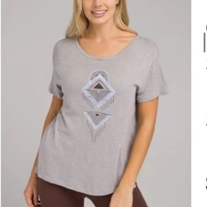 Prana Chaz graphic tee XS NWOT